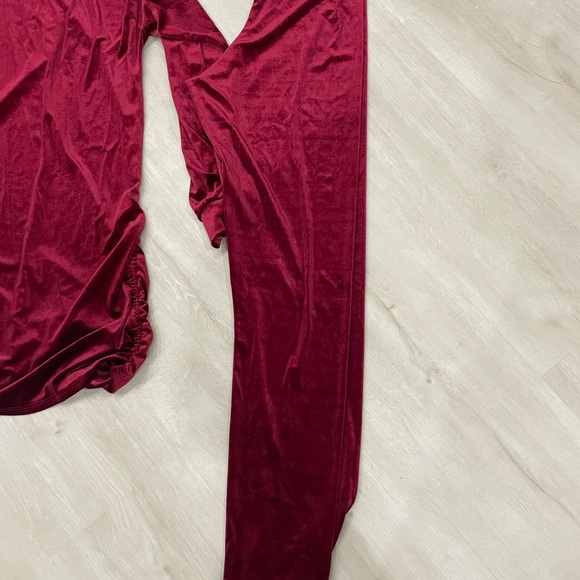 Red Velvet Two-Piece Set - Picture 3 of 3